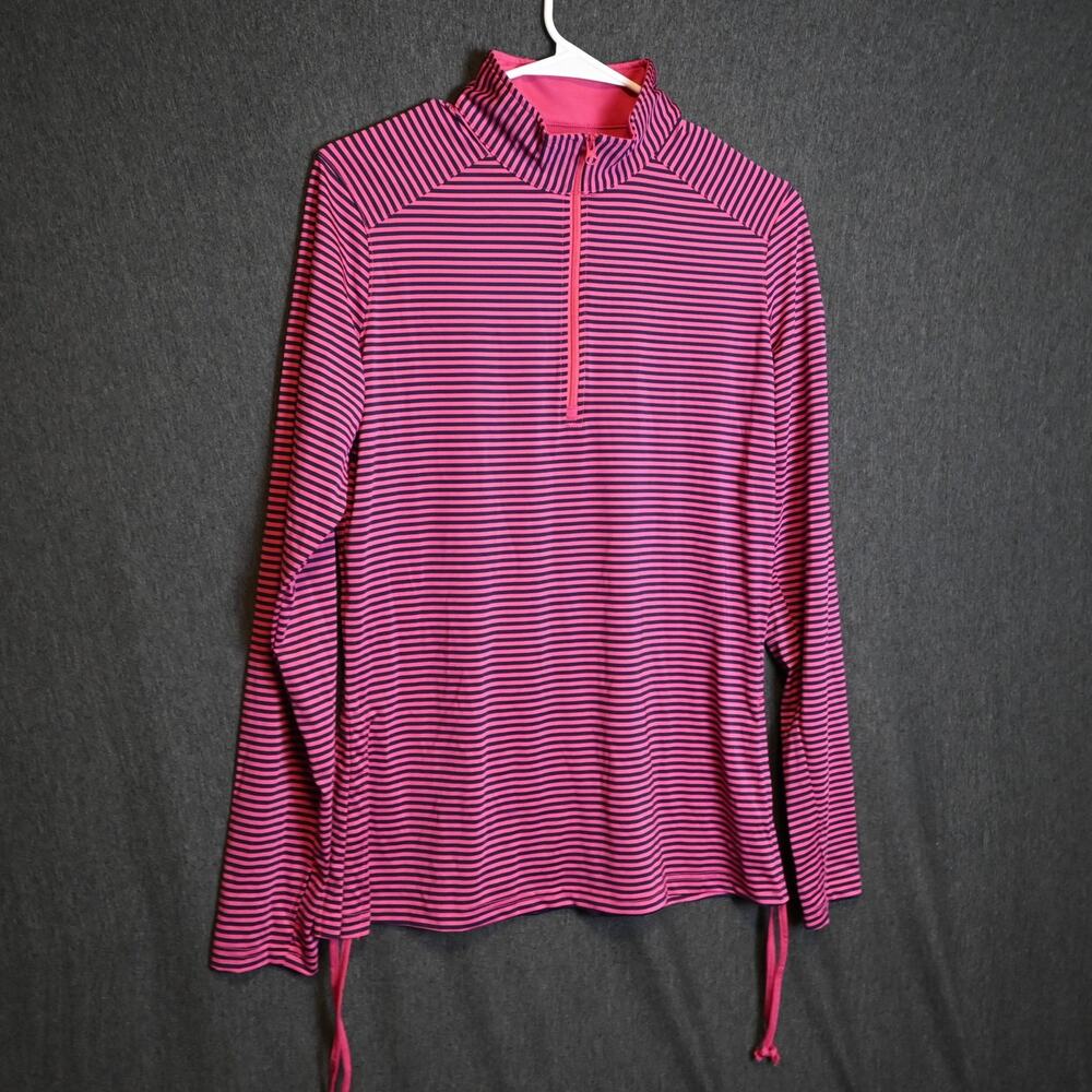 NEW Straight Down Performance Women's L Quarter Zip Golf Shirt Salishan NWT